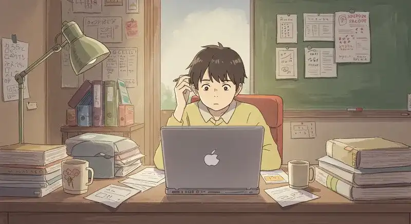 PCに向かっている人