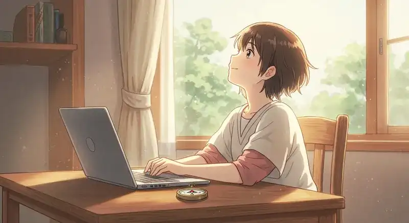 希望を抱いている女性