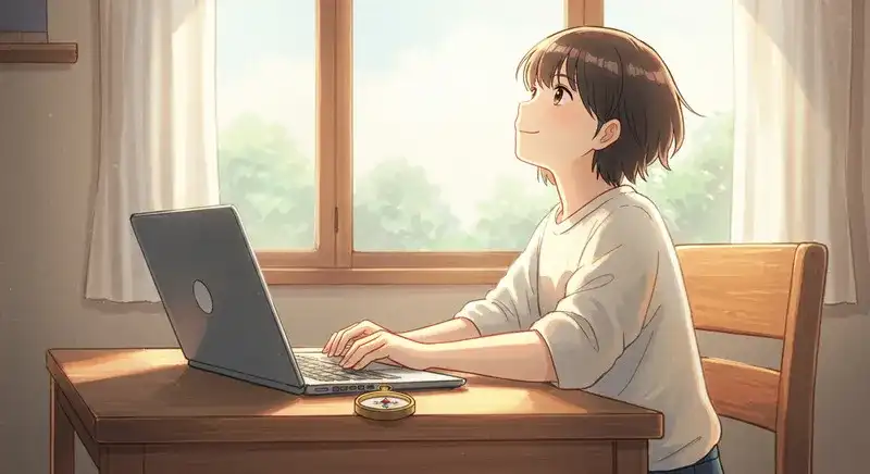 希望を抱いている女性