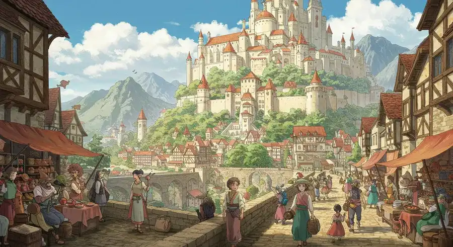 CivitaiをイメージしたLoRA配布サイトの城