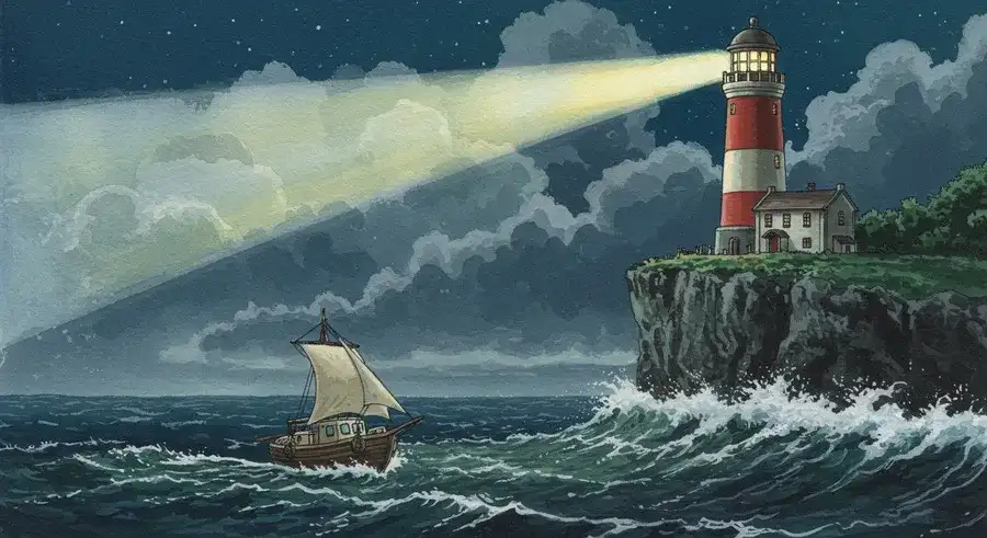 LoRA配布サイトの安全な使い方を示す灯台