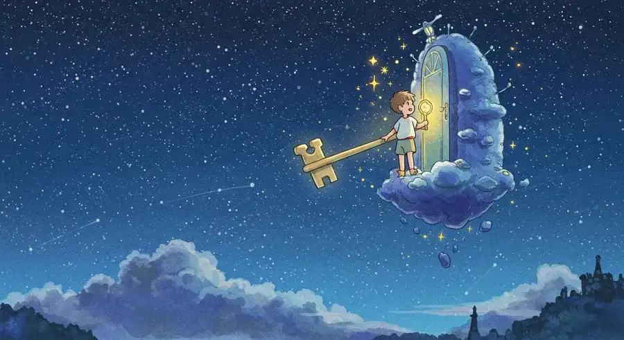 SNS連携で高機能なAIイラストサイトを利用する少年。-