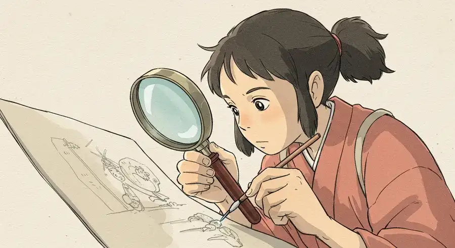 AI漫画作品に人間の一手間を加えて修正する様子-