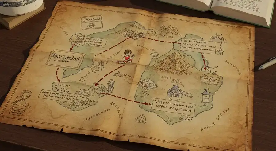 DomoAIの使い方をまとめた地図-