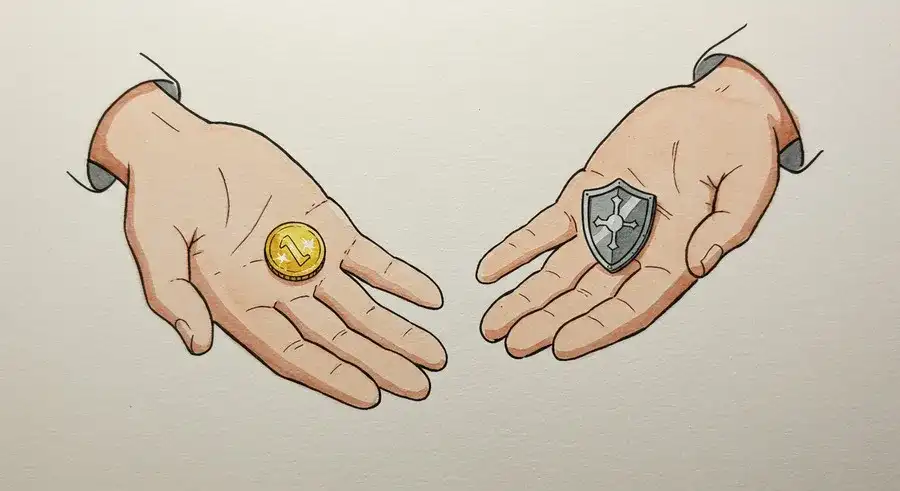 DomoAIの料金と安全性を考えるイラスト-