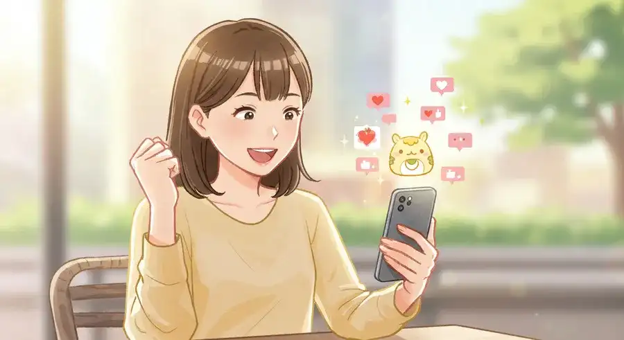 自分の作品が認められ、達成感を得る喜び-