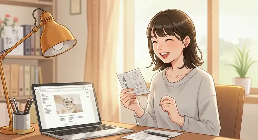 ロゴ作成の悩みが解決し、自信を持ってビジネスをスタートできた喜び-