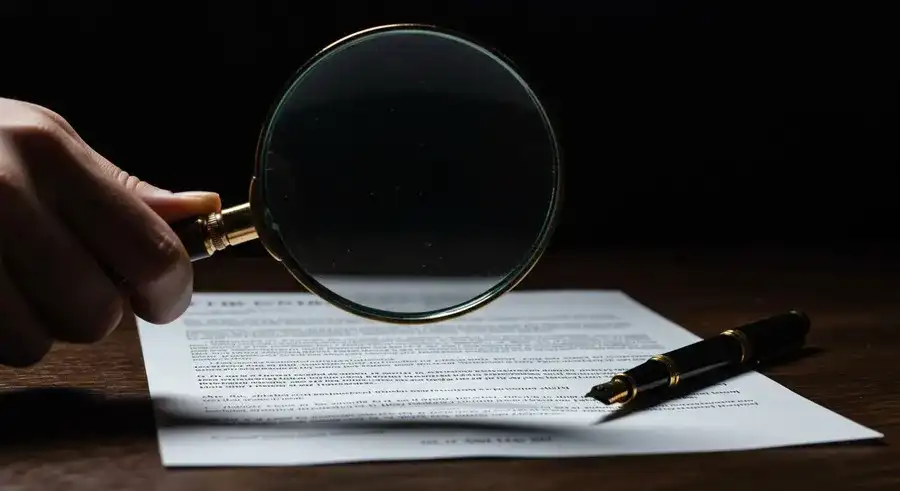 ロゴ作成の商用利用規約と著作権を確認する様子-