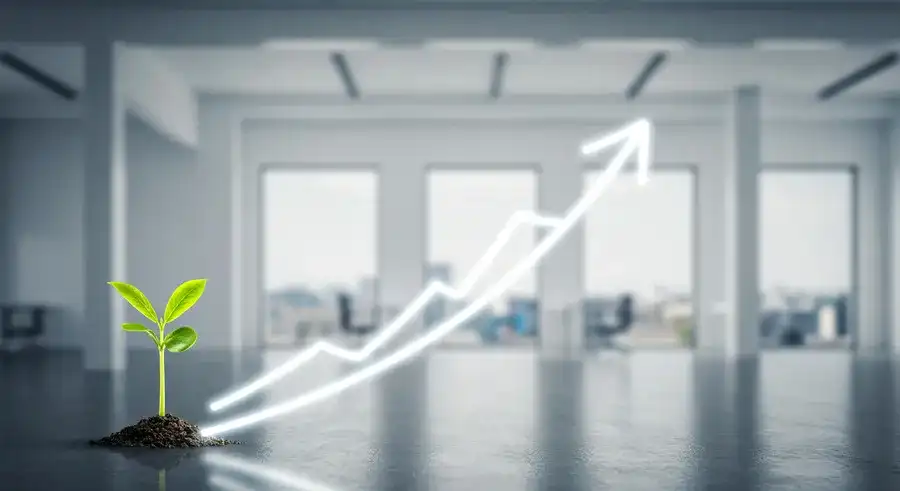 AIロゴ作成を活用した企業の成長事例イメージ-